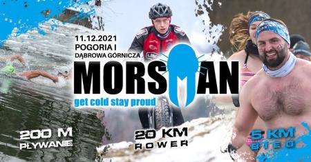 MORSMAN - Triathlon Zimowy Rybaczwka, jez.Pogoria I, Dbrowa Grnicza dystans Sprint 25,2km (pywanie 200m/ rower 20km/ bieg 5km)  - 11.12.2021 