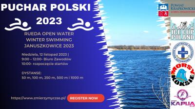 Rueda Open Water Winter Swimming Januszkowice, dystans 500m [700m] - 12.11.2023