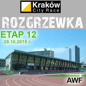 Krakw City Race Rozgrzewka Etap #12 AWF Krakw, trasa Mistrz sprint nocny dystans 4,3km - 29.10.2016