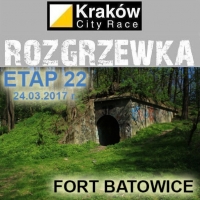 Krakw City Race Rozgrzewka Etap #22 Fort Batowice Krakw Sprint Nocny, trasa Mistrz dystans 6km - 24.03.2017