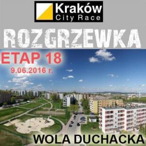 Krakw City Race Rozgrzewka Etap #18 Wola Duchacka Krakw, trasa Mistrz dystans 5,3km [6km] - 9.06.2016