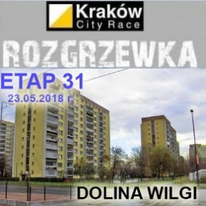 Krakw City Race Rozgrzewka Etap #31 Dolina Wilgi Krakw, trasa Mistrz dystans sprint 6km - 23.05.2018