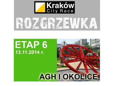 Krakw City Race Rozgrzewka Etap#6 AGH i Okolice Krakw, trasa Mistrz dystans 3,7km (5,9km po wariancie) [7km] - 13.11.2014