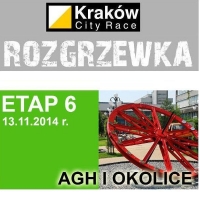 Krakw City Race Rozgrzewka Etap#6 AGH i Okolice Krakw, trasa Mistrz dystans 3,7km (5,9km po wariancie) [7km] - 13.11.2014