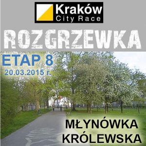 Krakw City Race Rozgrzewka Etap #8 Mynwka Krlewska Krakw, trasa Mistrz dystans 4,8km - 20.03.2015