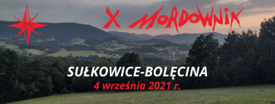 X MORDOWNIK - Zawody na orientację, trasa rowerowa TR130 Sułkowice-Bolęcina, dystans 78km