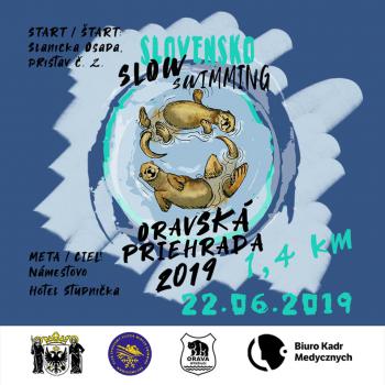 Slovensko Slow Swimming Oravsk Priehrada 2019 Nmestovo Sowacja dystans 1,7km [2km] - 22.06.2019