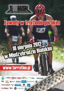 II Terratlon - zawody w triatlonie grskim Midzybrodzie Bialskie, dystans 36km (pywanie 1km/ MTB 25km/ bieg grski 10km) - 18.08.2012