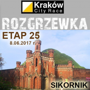 Krakw City Race Rozgrzewka Etap #25 Sikornik Krakw, trasa Mistrz dystans 3,8km[5km] - 8.06.2017