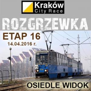 Krakw City Race Rozgrzewka Etap #16 Osiedle Widok Krakw, trasa Mistrz dystans 6km - 14.04.2016