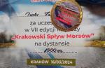 VII Krakowski Spyw Morsw Krakw, pywanie w Wile dystans 1,5km - 16.03.2024